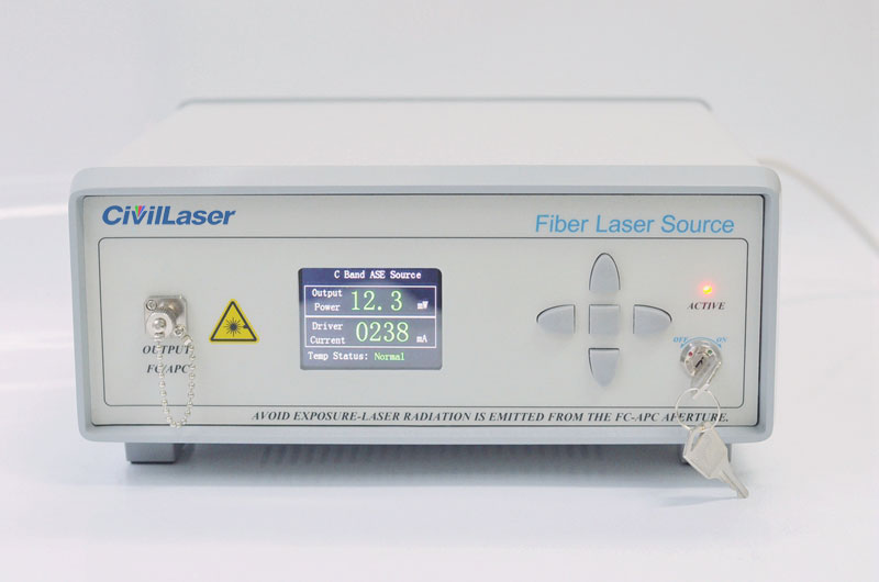 ASE broadband light source 1528nm~1563nm C-Band 10mW~100mW fiber laser Advanced Desktop type